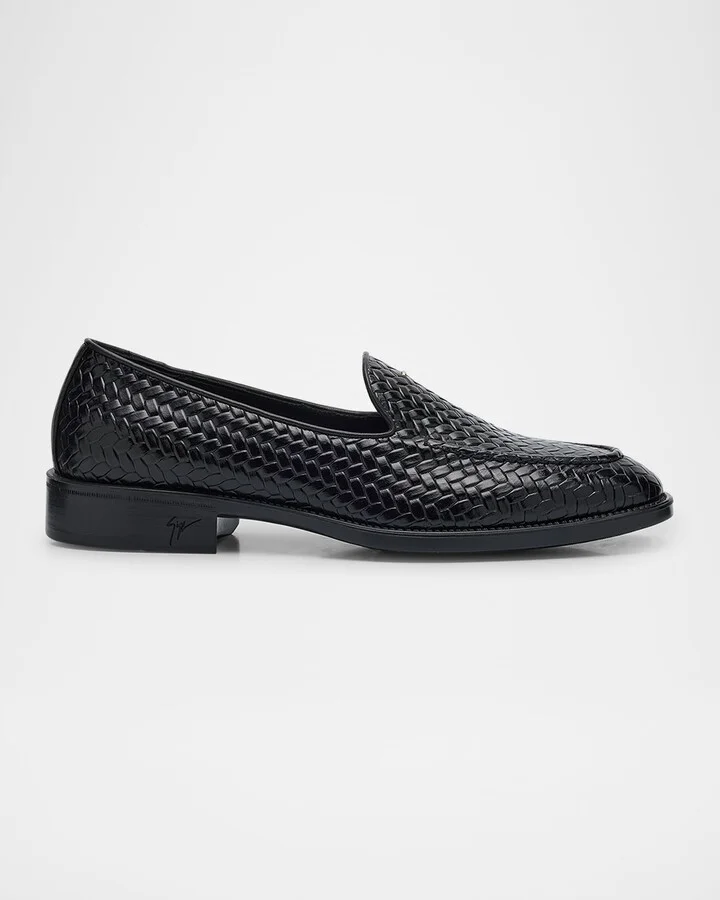 Men's Sorrento 15 Woven Leather Loafers