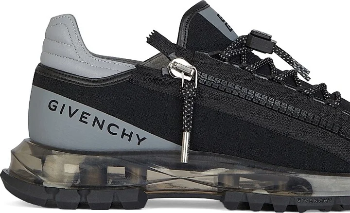 Men's Spectre Runner Sneakers in Synthetic Fiber - Black Grey - Size 7 - Image 4