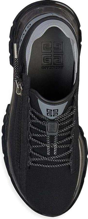 Men's Spectre Runner Sneakers in Synthetic Fiber - Black Grey - Size 7 - Image 5
