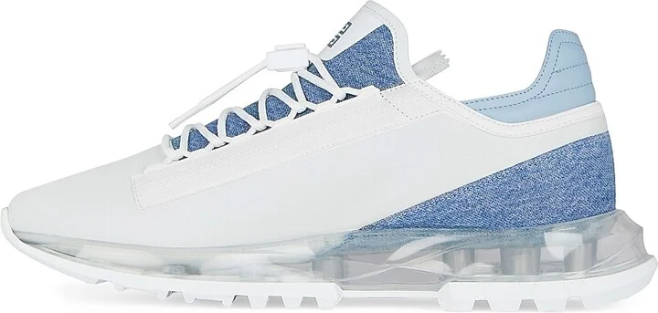 Men's Spectre Runner Sneakers in Synthetic Leather and Denim - Denim Blue - Size 7 - Image 2