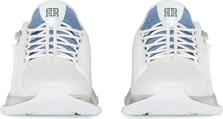 Men's Spectre Runner Sneakers in Synthetic Leather and Denim - Denim Blue - Size 7 - Image 3