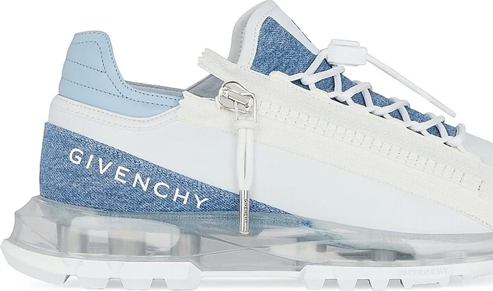 Men's Spectre Runner Sneakers in Synthetic Leather and Denim - Denim Blue - Size 7 - Image 5