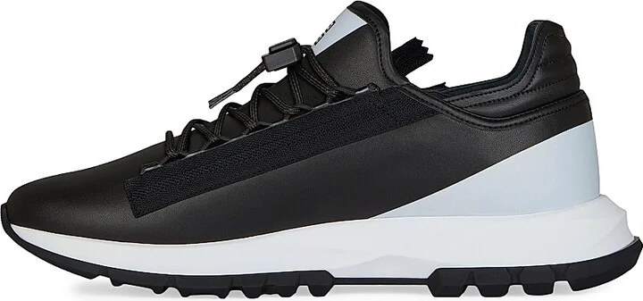 Men's Spectre Runner Sneakers in Synthetic Leather - Black White - Size 6 - Image 2