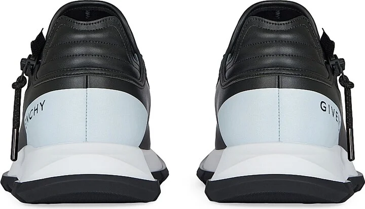 Men's Spectre Runner Sneakers in Synthetic Leather - Black White - Size 6 - Image 4