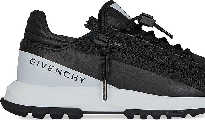 Men's Spectre Runner Sneakers in Synthetic Leather - Black White - Size 6 - Image 5