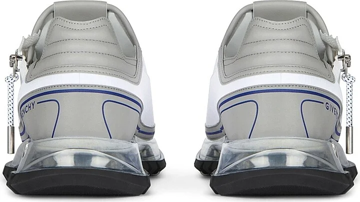 Men's Spectre Sneakers in Synthetic Leather and Fiber - White Blue - Size 6 - Image 4