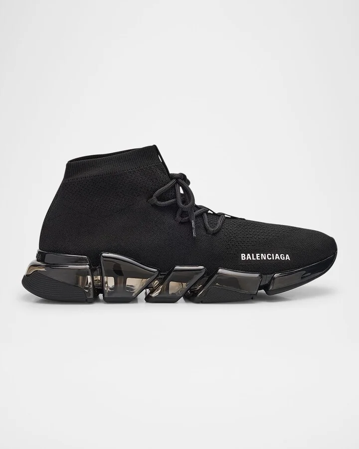 Men's Speed 2.0 Clear-Sole 3D Knit Sneakers