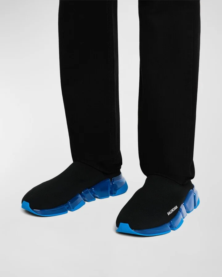 Men's Speed 2.0 Clear-Sole Knit Runner Sneakers - Image 2