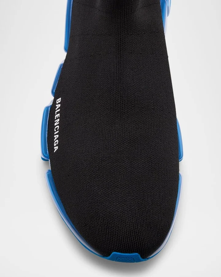 Men's Speed 2.0 Clear-Sole Knit Runner Sneakers - Image 4