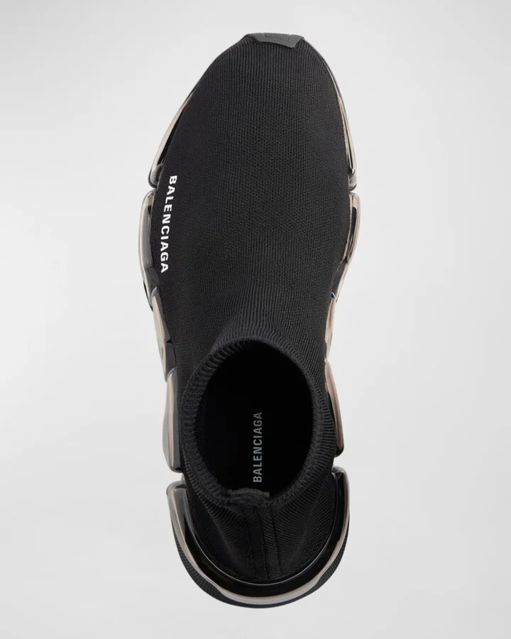 Men's Speed 2.0 Clear-Sole Knit Runner Sneakers - Image 6