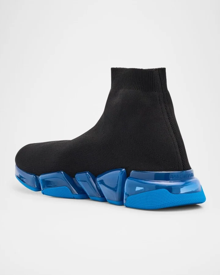 Men's Speed 2.0 Clear-Sole Knit Runner Sneakers - Image 9