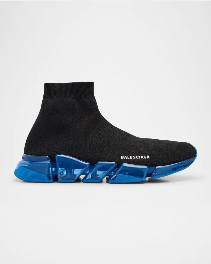 Men's Speed 2.0 Clear-Sole Knit Runner Sneakers