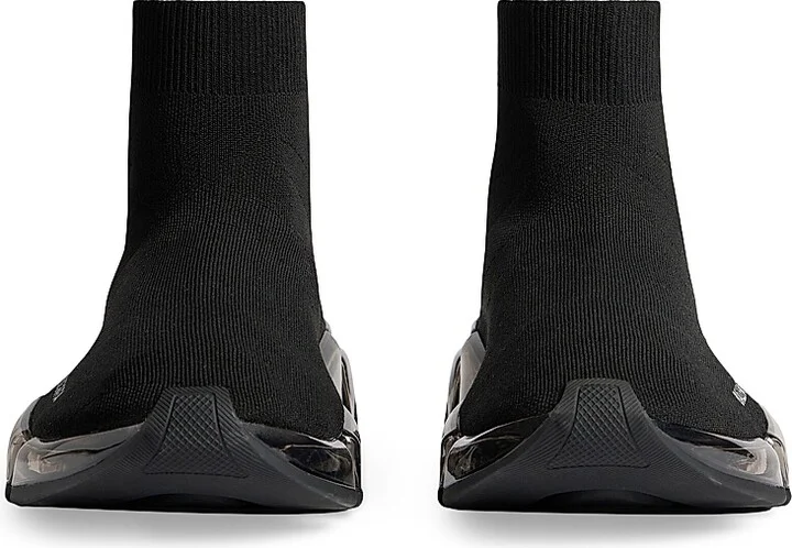 Men's Speed 2.0 Full Clear Sole Recycled Knit Sneakers - Black - Size 7 - Image 4