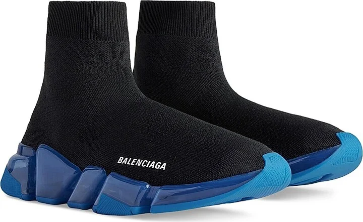Men's Speed 2.0 Full Clear Sole Recycled Knit Sneakers - Black - Size 7 - Image 7