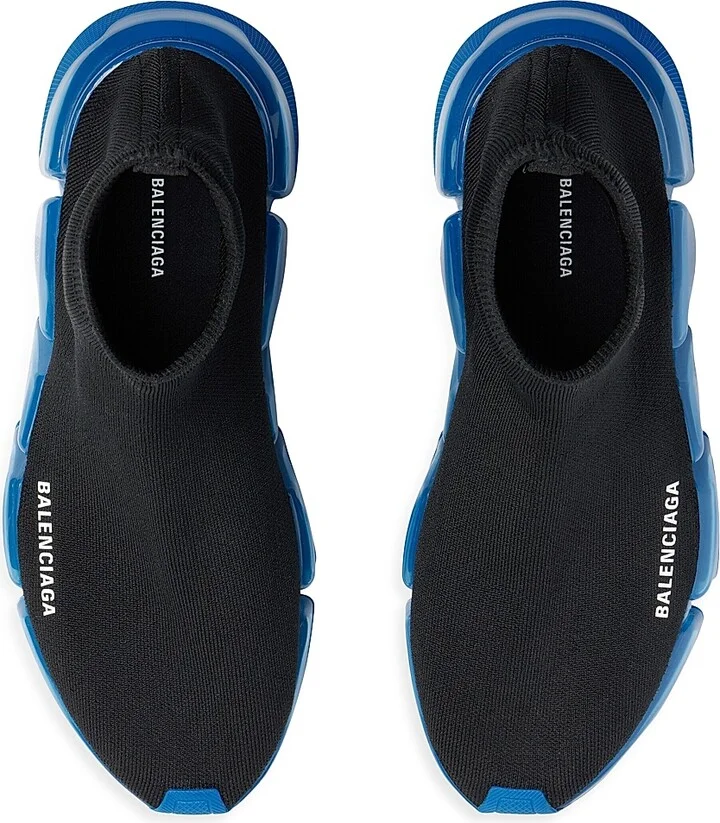 Men's Speed 2.0 Full Clear Sole Recycled Knit Sneakers - Black - Size 7 - Image 11