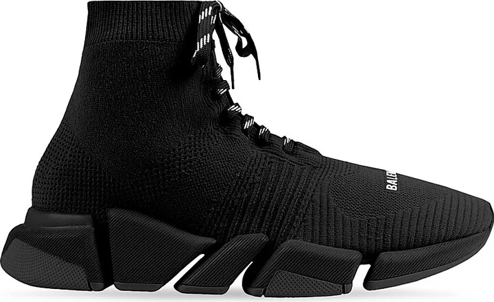Men's Speed 2.0 Lace-up Recycled Knit Sneaker - Black - Size 6