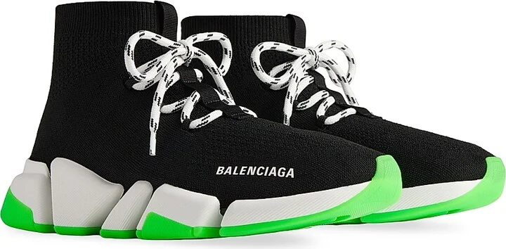 Men's Speed 2.0 Lace-Up Recycled Knit Sneakers - Black - Size 7 - Image 8