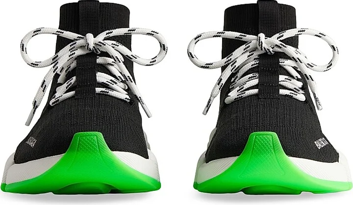 Men's Speed 2.0 Lace-Up Recycled Knit Sneakers - Black - Size 7 - Image 10