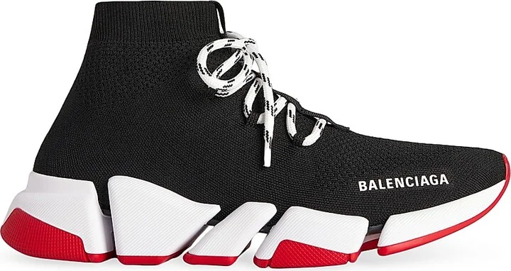 Men's Speed 2.0 Lace-Up Recycled Knit Sneakers - Black - Size 7