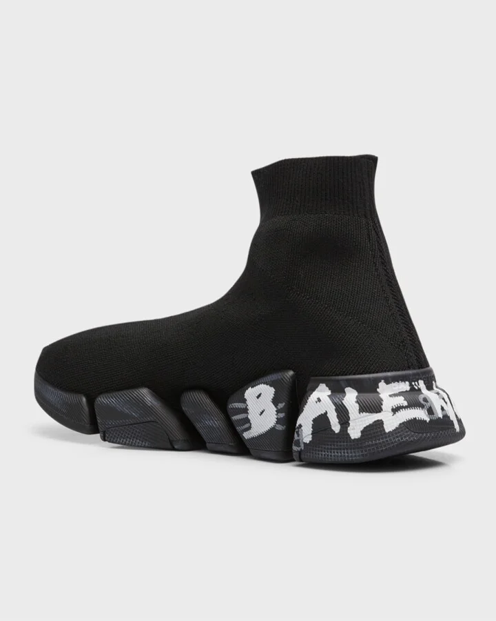 Men's Speed 2.0 Lt Graffiti Logo Knit Sneakers - Image 11