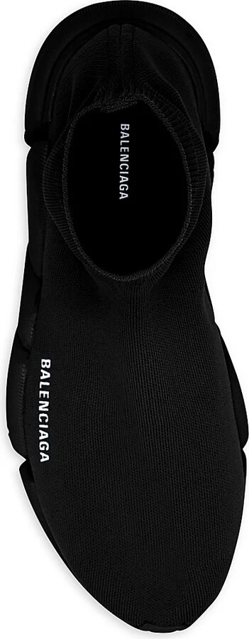 Men's Speed 2.0 Monocolor Recycled Knit Sneakers - Black - Size 7 - Image 4