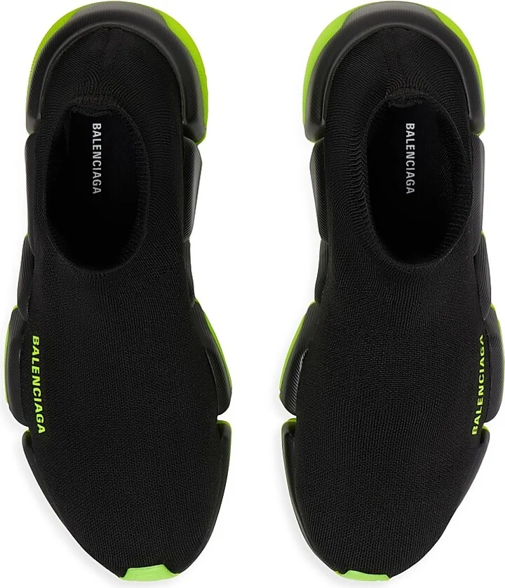 Men's Speed 2.0 Recycled Knit Sneaker - Black White - Size 6 - Image 10