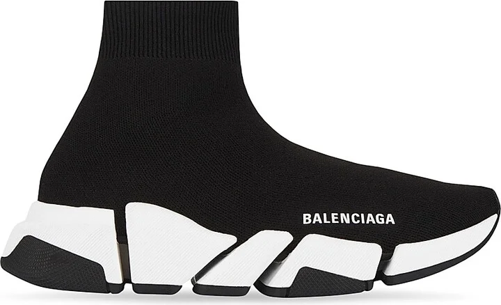 Men's Speed 2.0 Recycled Knit Sneaker - Black White - Size 6