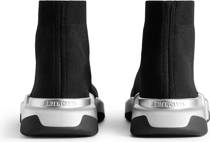 Men's Speed 2.0 Recycled Knit Sneakers - Black Silver - Size 6 - Image 3