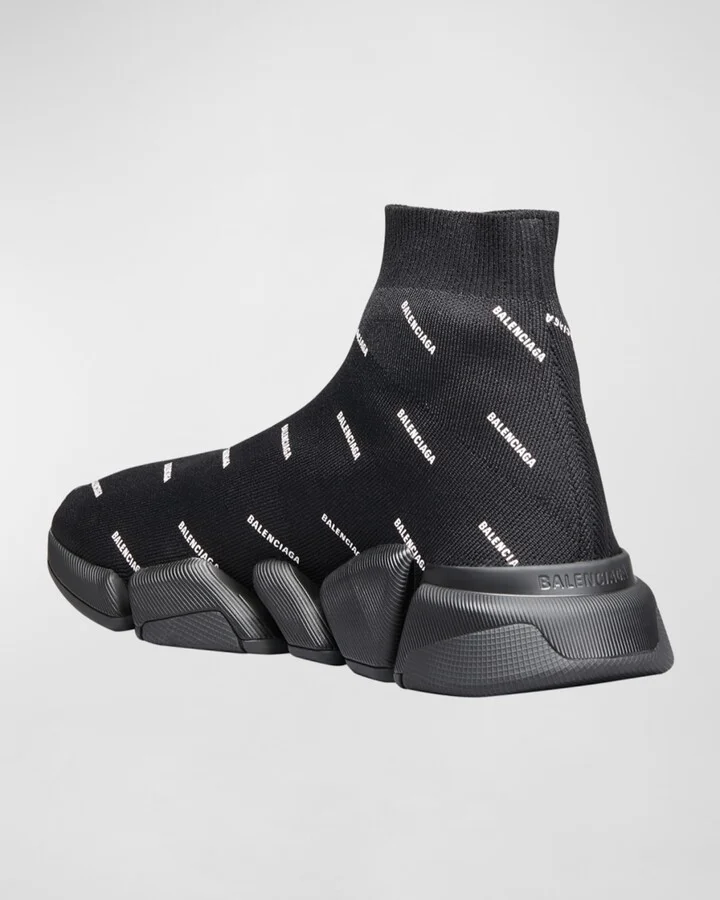 Men's Speed Knit Sock Trainer Sneaker - Image 4