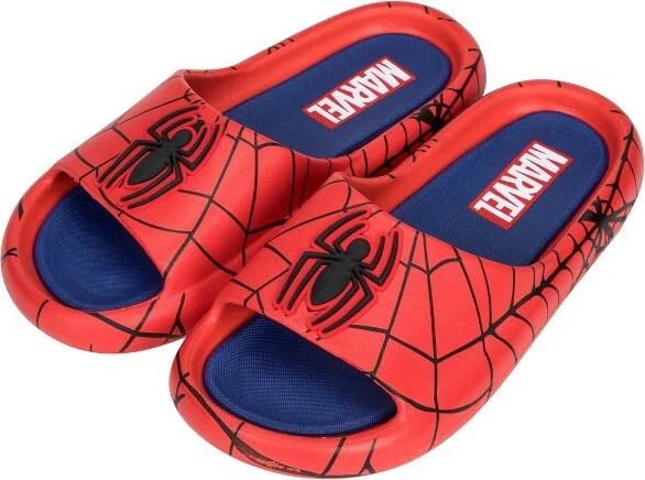 Mens Spider-Man Webbed Logo Cloud Comfort Foam Slide Sandals - Size - Image 2