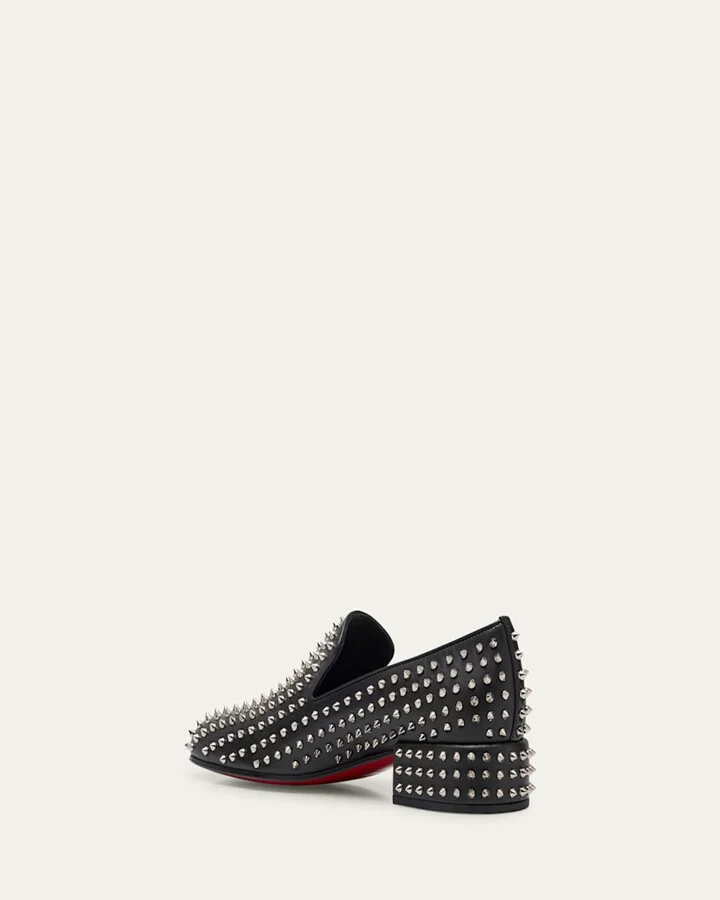 Men's Spikeasy Studded Nappa Leather Loafers - Image 4