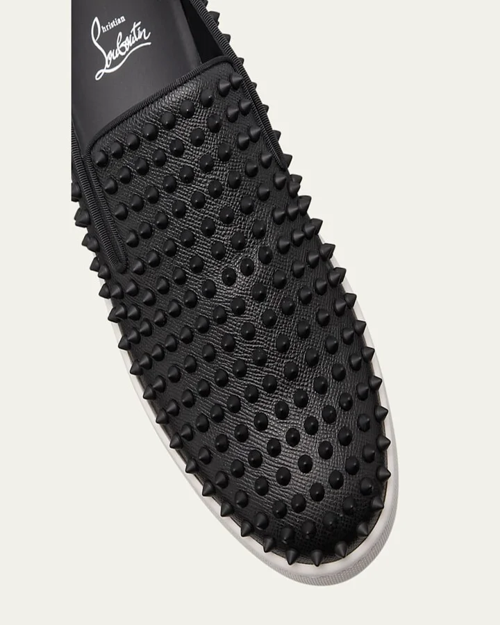 Men's Spikeboat Leather Slip-On Sneakers - Image 2