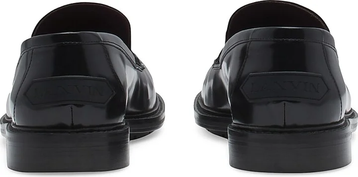 Men's Spinto Loafers in Glossy Leather - Black - Size 8 - Image 4