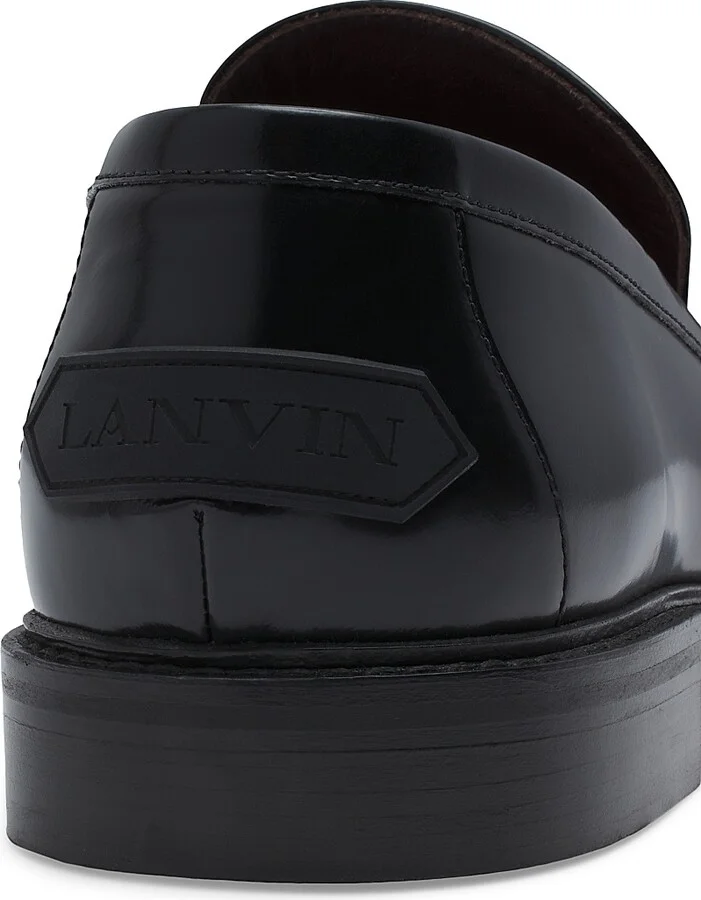 Men's Spinto Loafers in Glossy Leather - Black - Size 8 - Image 5