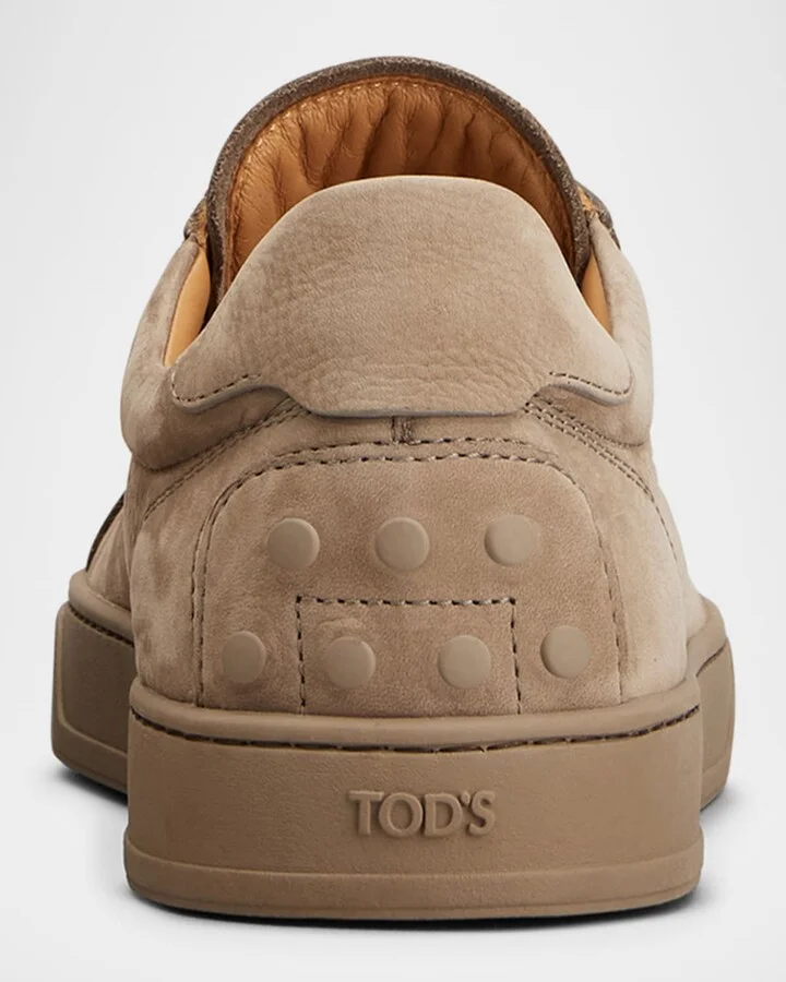 Men's Sportivo Elastico Leather Low-Top Sneakers - Image 8
