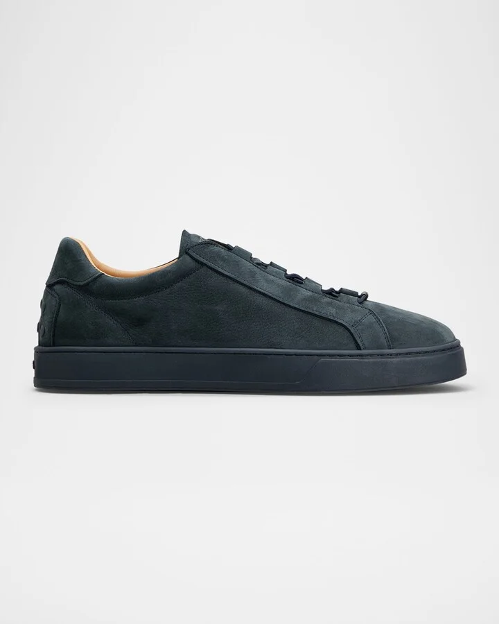 Men's Sportivo Elastico Leather Low-Top Sneakers