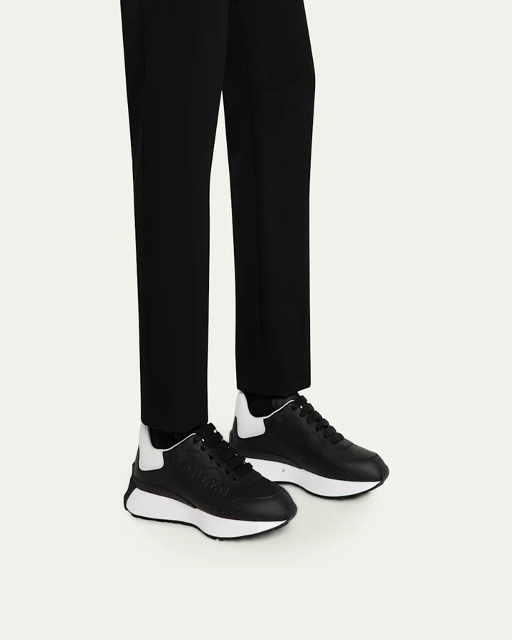 Men's Sprint Leather Runner Sneakers - Image 10