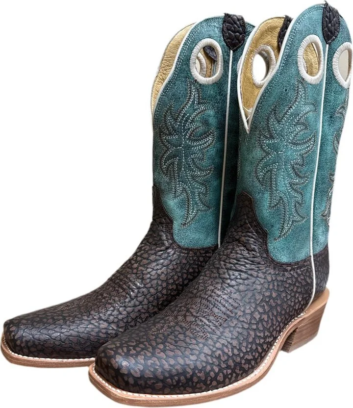 Men's Square Toe Cowboy Boots In Brown