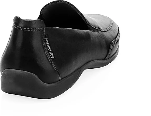 Men's Square Toe Leather Loafers - Black - Size 7 - Image 2