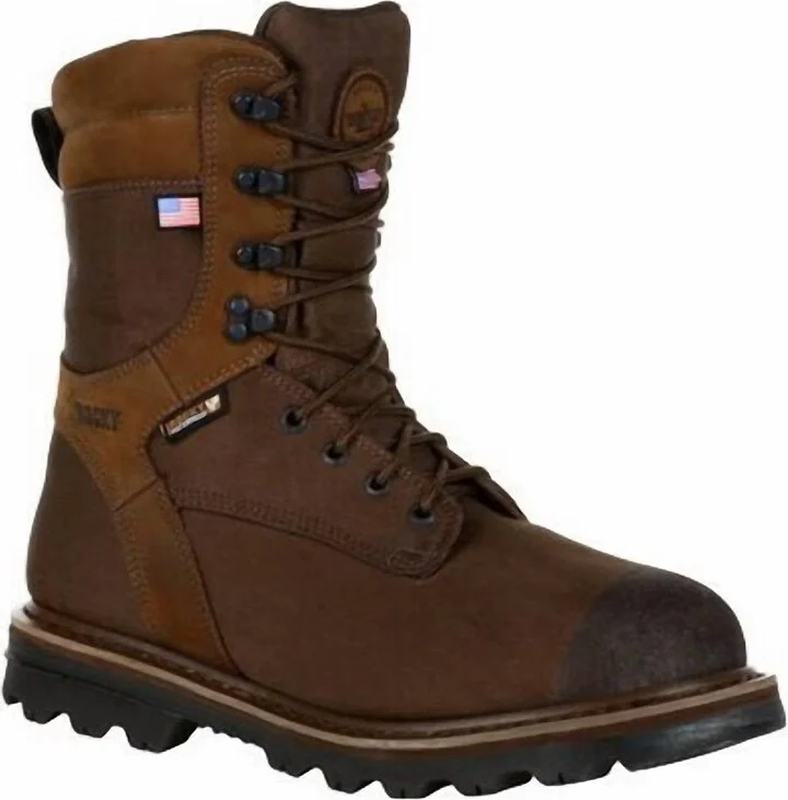 Men's Stalker Waterproof 1000G Insulated Outdoor Boot - Medium Width In Brown