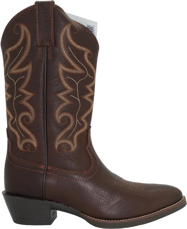 Men's Stampede Square Toe Western Boots - Ee Width In Brown