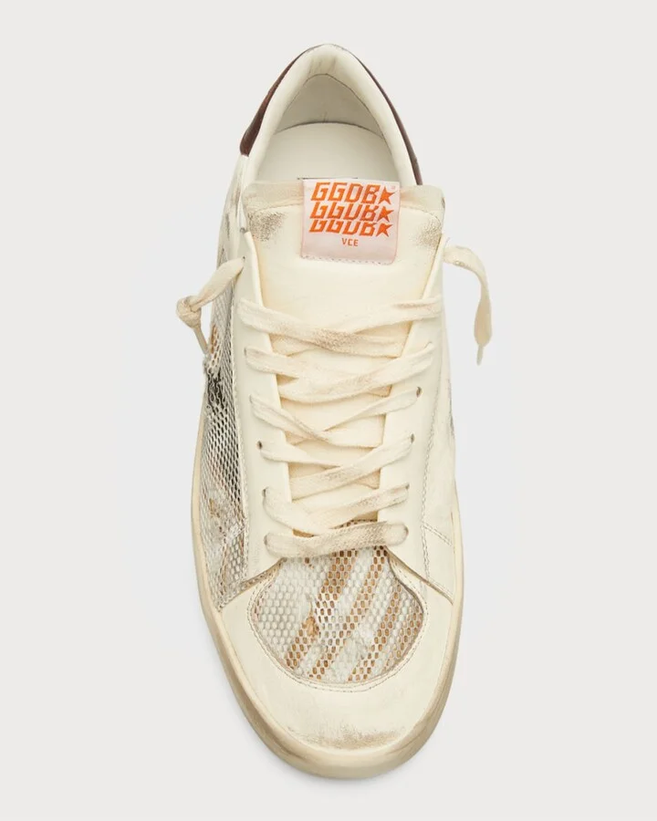 Men's Stardan Leather Low-Top Sneakers - Image 4