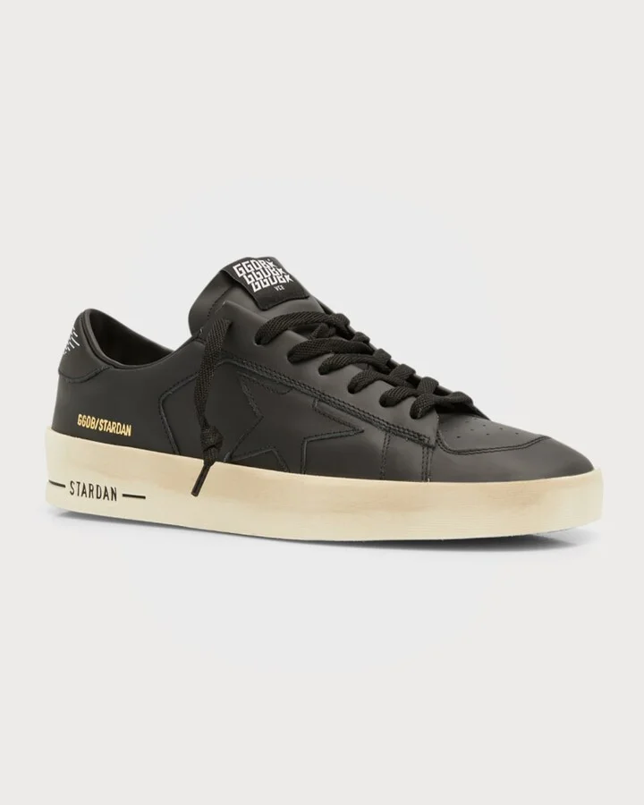Men's Stardan Leather Low-Top Sneakers - Image 4