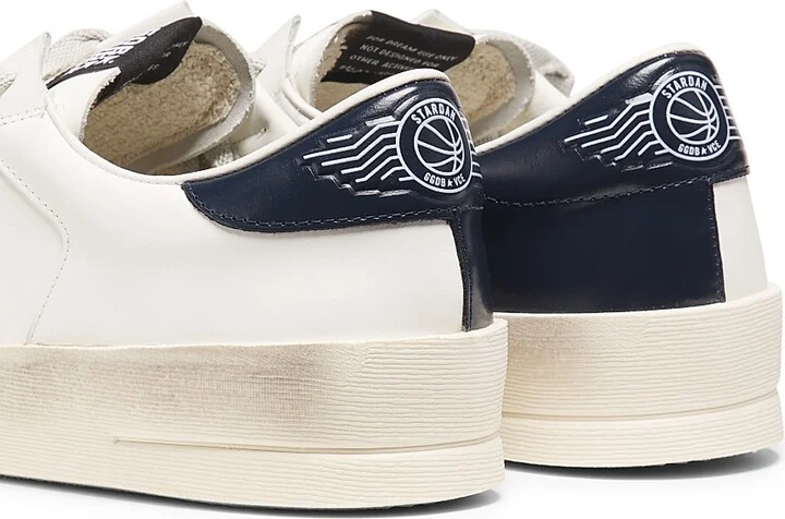 Men's Stardan Leather Low-Top Sneakers - White Ice Blue - Size 7 - Image 3