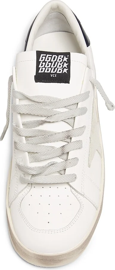 Men's Stardan Leather Low-Top Sneakers - White Ice Blue - Size 7 - Image 4
