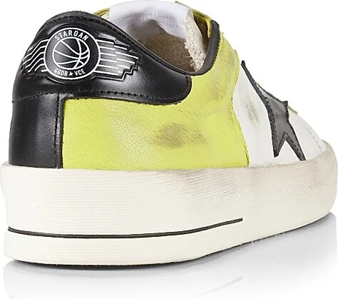 Men's Stardan Leather Sneakers - Citronelle White Black - Size 7 - Image 3