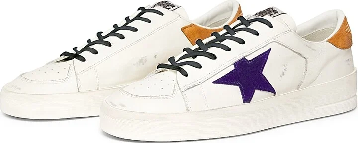 Men's Stardan Leather & Suede Sneakers - White Blue Cathay Spice - Size 7 - Image 2