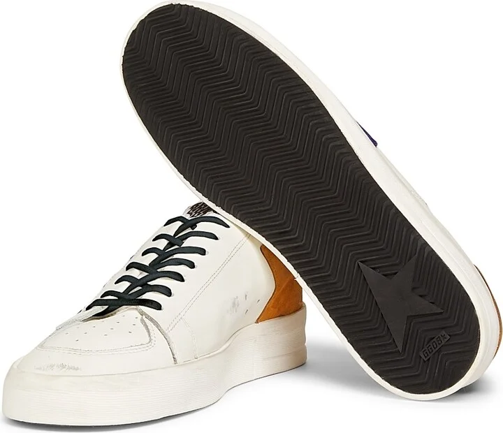 Men's Stardan Leather & Suede Sneakers - White Blue Cathay Spice - Size 7 - Image 5
