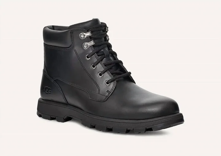 Men's Stenton Boots In Black Leather