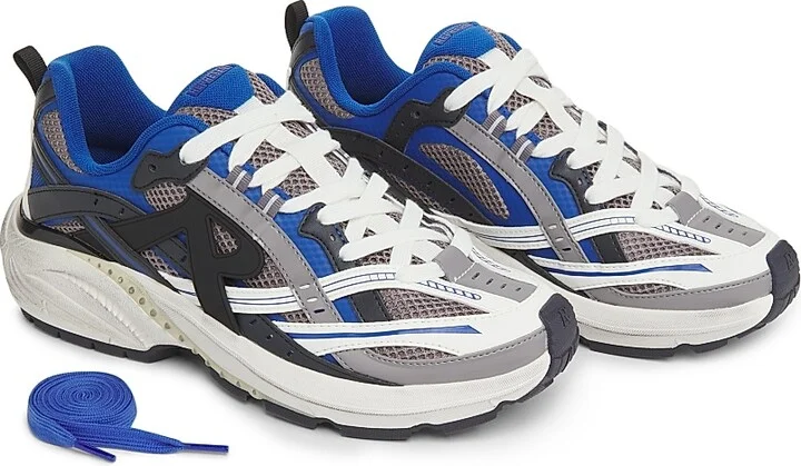 Men's Storm Runner Low-Top Sneakers - Royal Blue Grey - Size 8 - Image 2